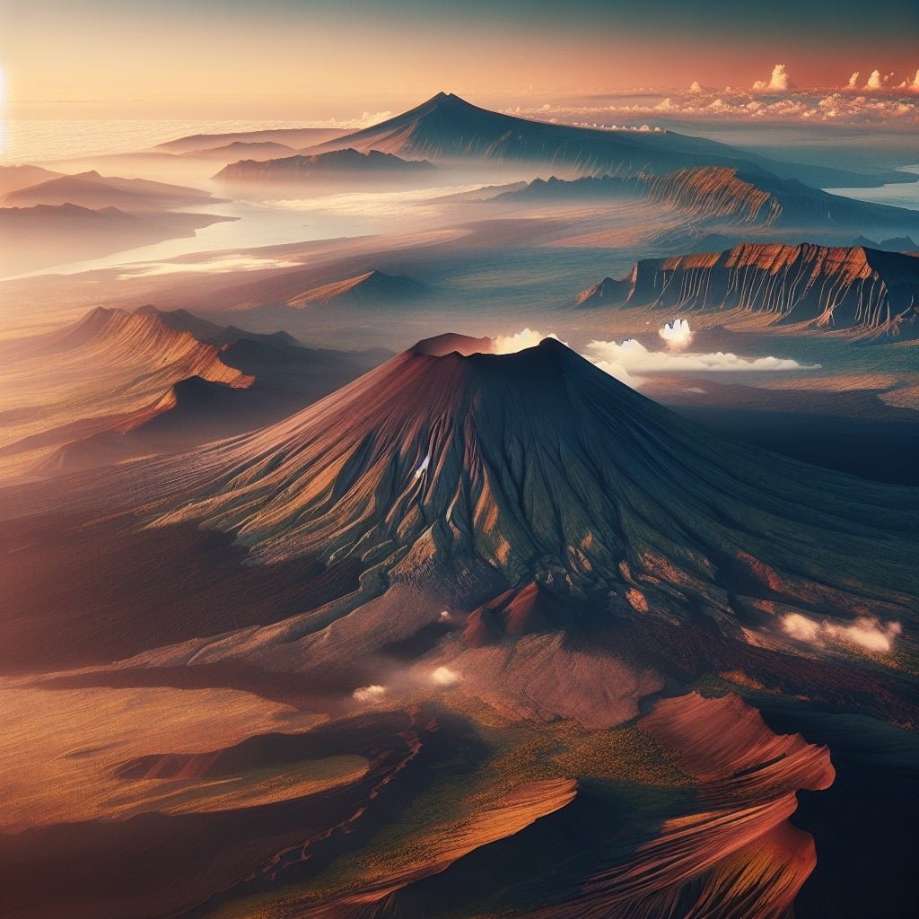 Aerial view of Mauna Loa