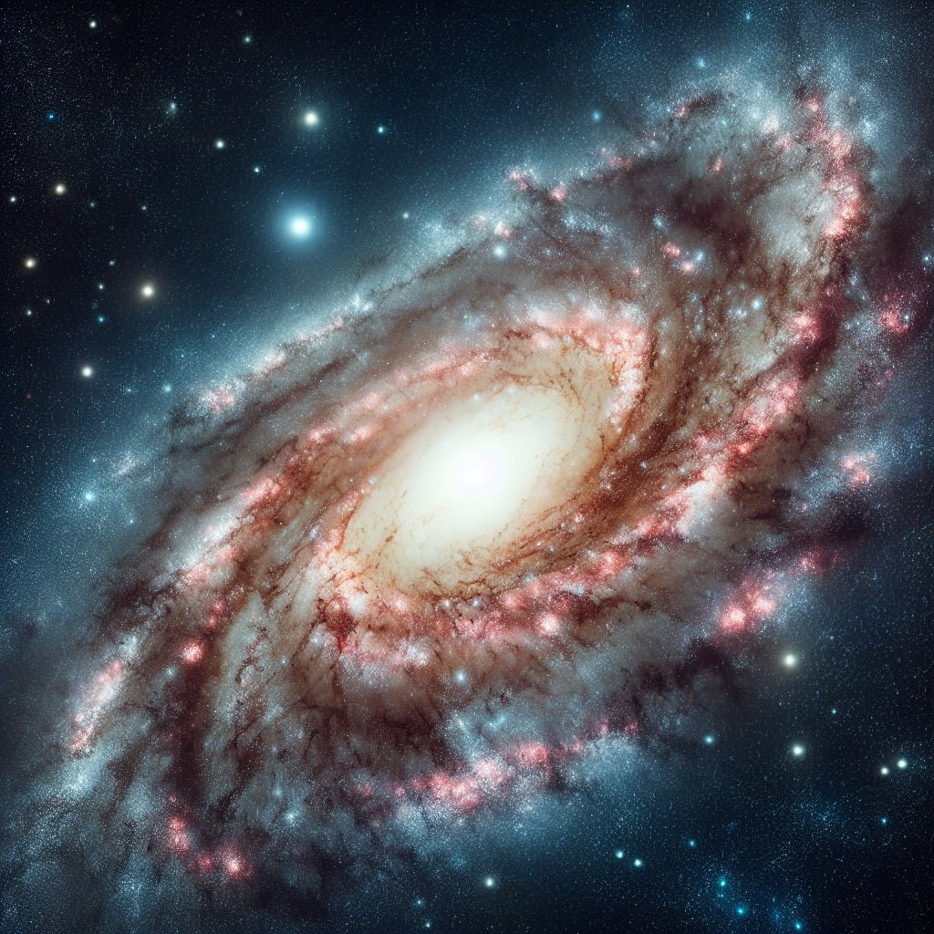 Spiral galaxy with distinct arms and a central bulge