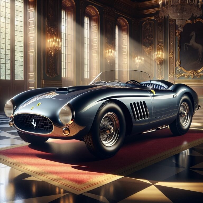 1955 Ferrari 410 Sport Spider in a sleek design