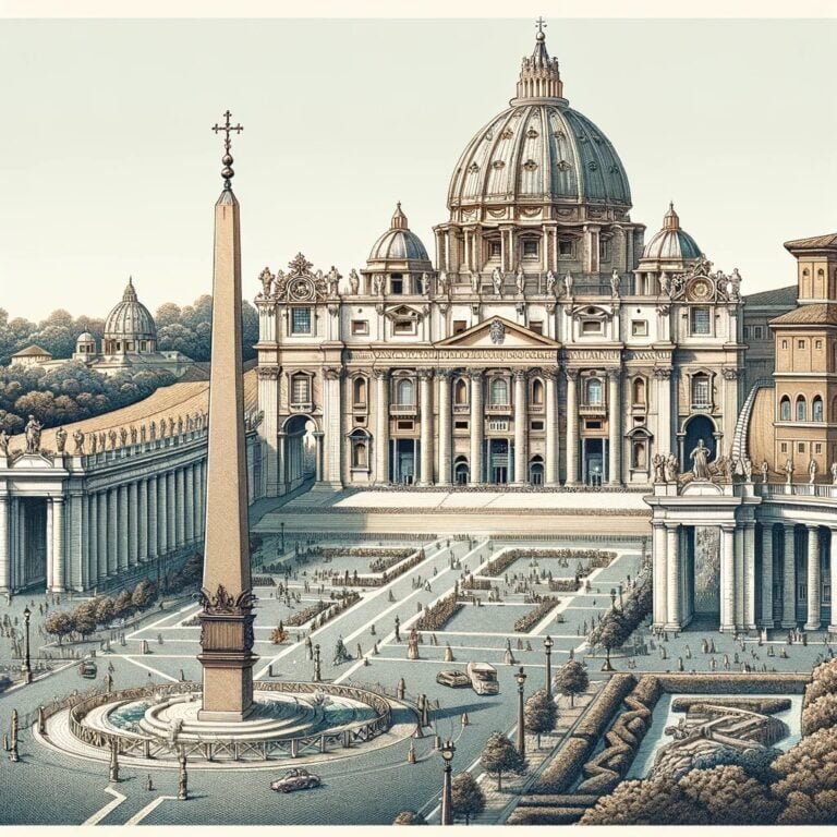 Aerial view of Vatican City